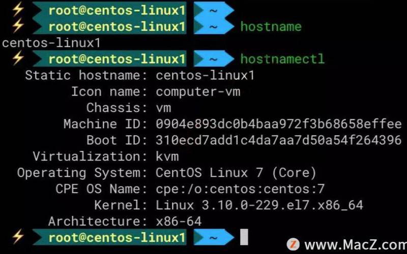 linux怎么看主机名（centos怎么修改主机名）